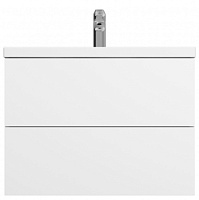 Am.Pm Тумба под раковину Gem 75 белый глянец, с 2 ящиками